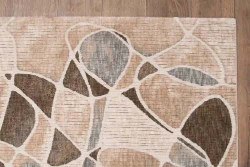 Dywan nowoczesny Tender 18007 beżowo-niebieski - róg