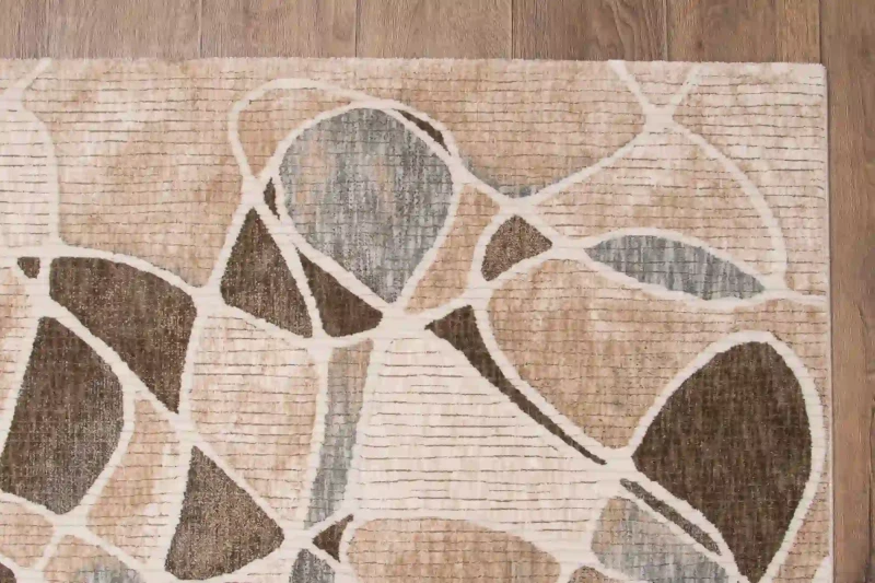 Dywan nowoczesny Tender 18007 beżowo-niebieski - róg