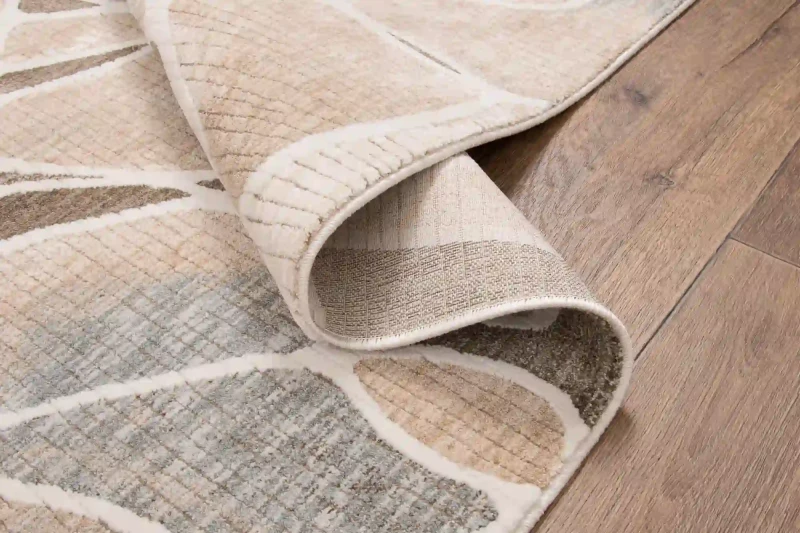 Dywan nowoczesny Tender 18007 beżowo-niebieski - bok