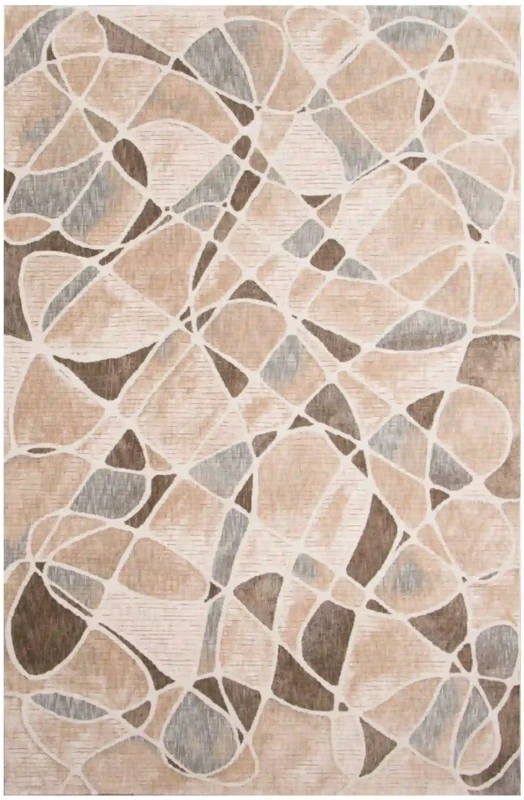 Dywan nowoczesny abstrakcja Tender 18007 beżowo-niebieski