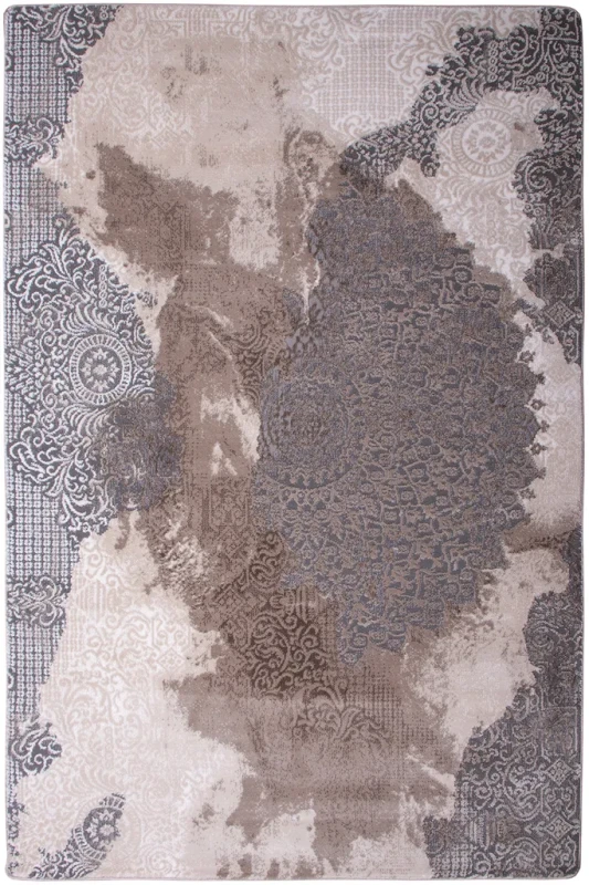 Dywan nowoczesny rozeta Galya GAK11C szaro-brązowy
