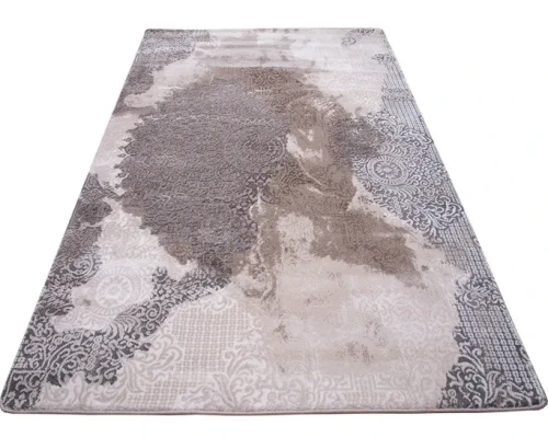 Dywan vintage rozeta Galya GAK11C szaro-brązowy - rzut ukośny