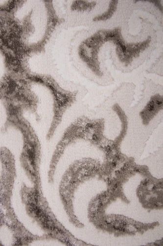 Dywan okrągły nowoczesny Galya K3727A brązowy - runo 3d