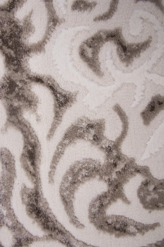 Dywan okrągły nowoczesny Galya K3727A brązowy - runo 3d