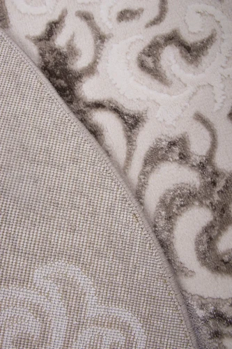 Dywan okrągły nowoczesny Galya K3727A brązowy -spód