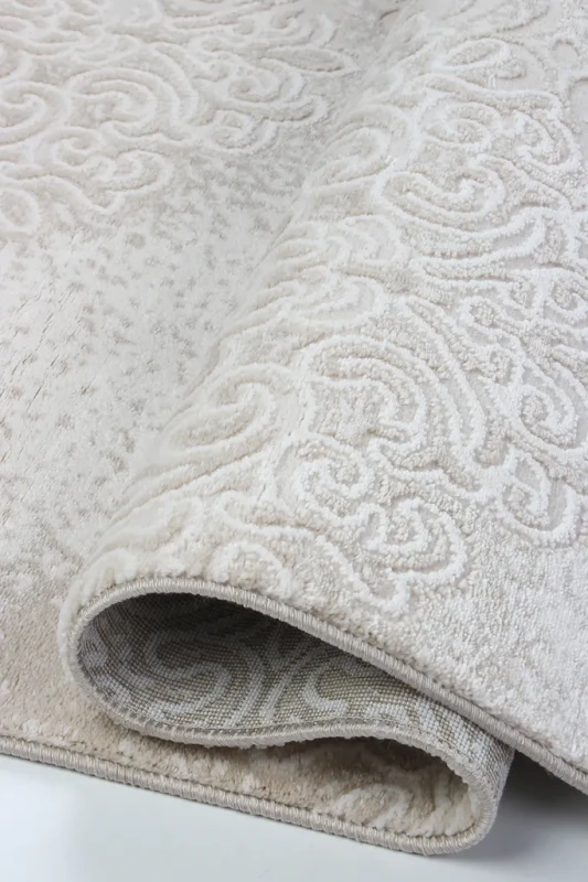 Dywan nowoczesny Galya K3732A kremowo-brązowy - bok