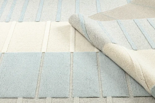 Dywan wełniany Flux 461.3.AE120 szary/niebieski wzór