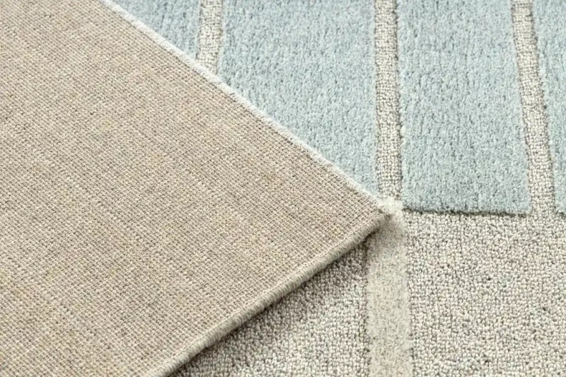 Dywan wełniany Flux 461.3.AE120 szary/niebieski spód