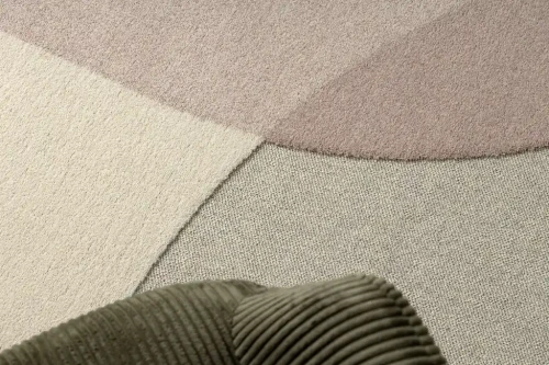 Dywan wełniany Flux 461.7.AE200 beż/różowy struktura 3d