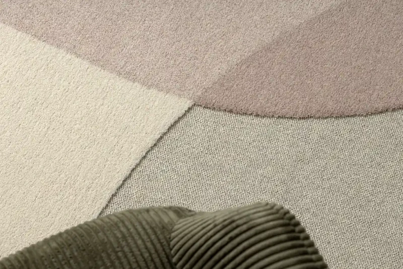 Dywan wełniany Flux 461.7.AE200 beż/różowy struktura 3d