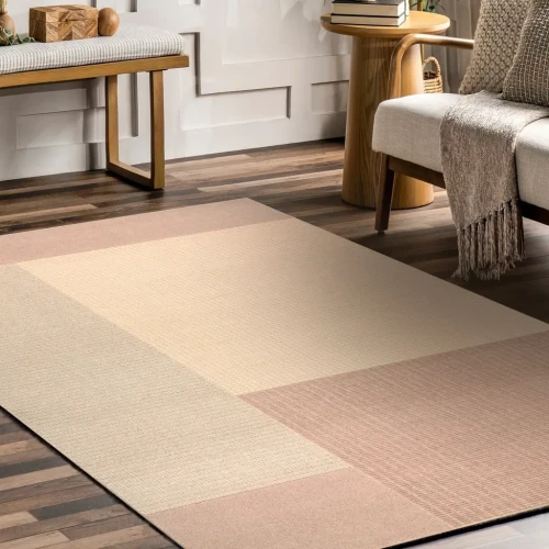 Dywan wełniany Flux 461.9.AE200 beż/różowy aranżacja