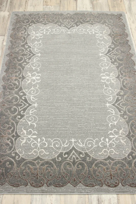 Dywan klasyczny Galya K3810A szaro-brązowy - rzut ukośny