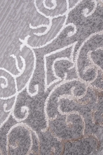 Dywan okrągły klasyczny Galya K3810A szaro-brązowy - runo