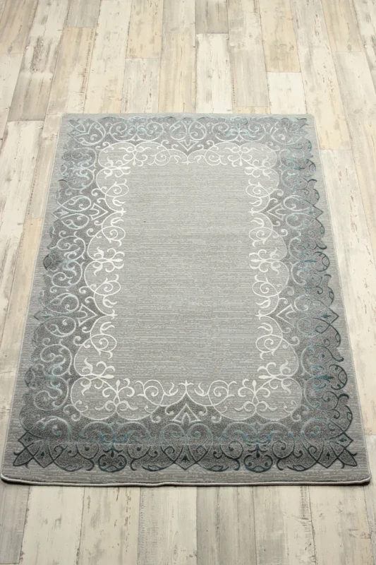 Dywan klasyczny Galya K3871A szaro-niebieski - rzut ukośny