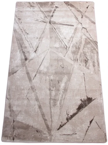 Dywan nowoczesny abstrakcja Galya K4022A brązowy - rzut ukośny