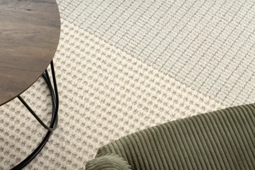 Dywan wełniany Flux 461.9.AE500 niebieski/krem struktura 3d