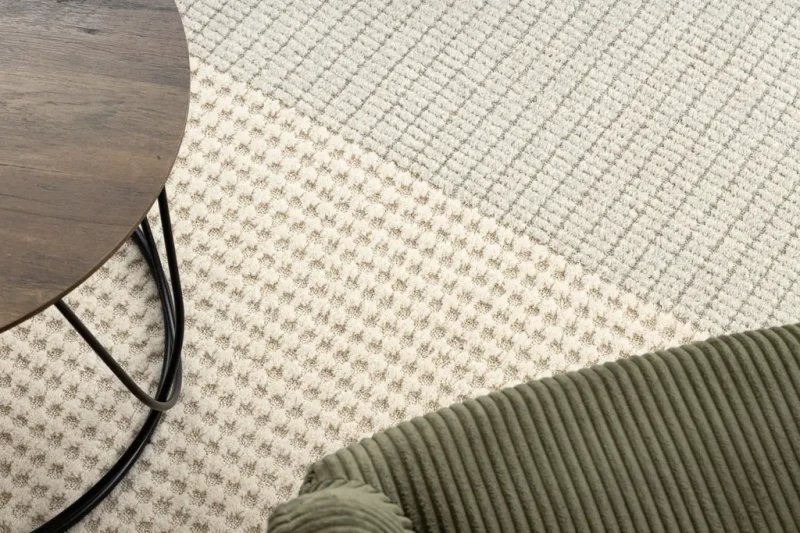 Dywan wełniany Flux 461.9.AE500 niebieski/krem struktura 3d