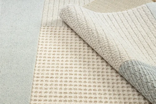 Dywan wełniany Flux 461.9.AE500 niebieski/krem wzór