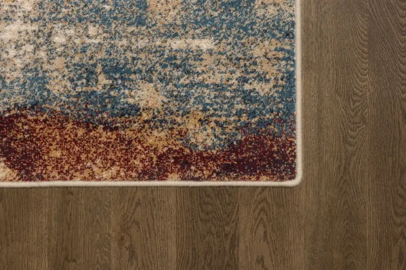 Dywan wełniany nowoczesny Agnella Isfahan Abrio ciemny beż wzór i obszycie