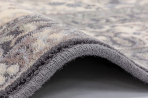 Dywan wełniany klasyczny Agnella Isfahan Almas antracytowy runo i obszycie