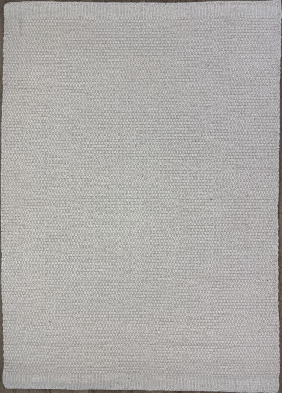 Dywan wełniany płaskotkany Loni WLC102 biały