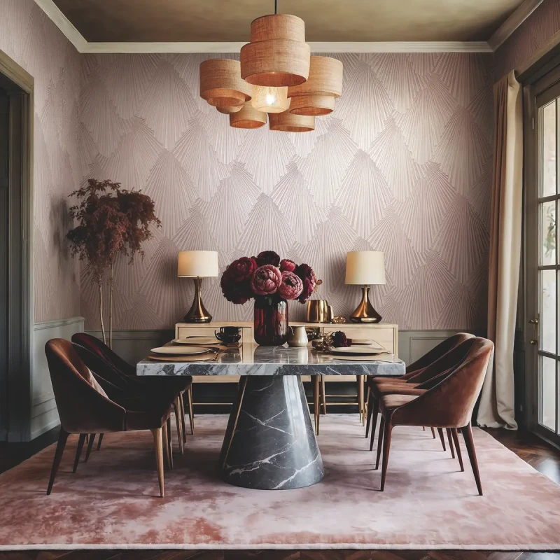 Tapeta w kolorze pudrowego różu do eleganckich wnętrz Marburg 35848 Papis Loveday Icon.wepb