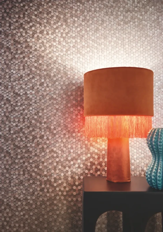 Tapeta metaliczna z różową poświatą Marburg Papis Loveday 35817 Icon.webp