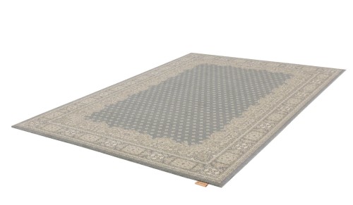 Dywan wełniany tradycyjny Agnella Regius Baronet popielaty - rzut ukośny