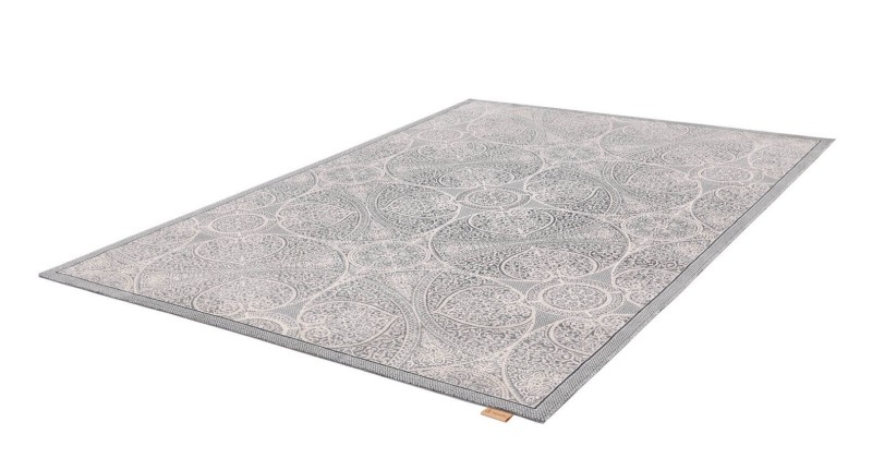 Dywan wełniany Agnella Regius Aurora szary - rzut ukośny