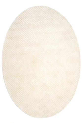 Dywan owalny wiskozowy Carpet Decor Handmade Sierra ivory