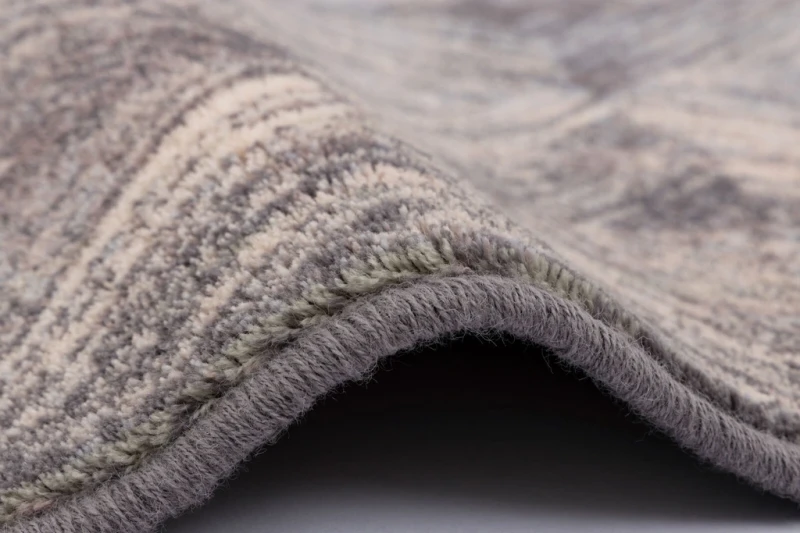 Dywan wełniany Agnella Isfahan Estera antracytowy runo i obszycie