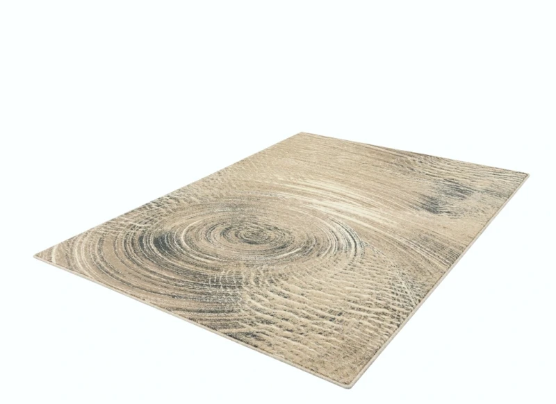 Dywan wełniany nowoczesny Agnella Isfahan Glomma len rzut z boku