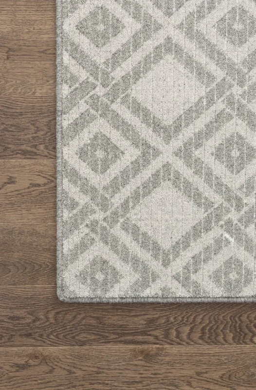 Dywan wełniany Agnella Noble Wiko jasny szary - róg
