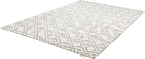 Dywan wełniany Agnella Noble Wiko jasny szary - rzut ukośny