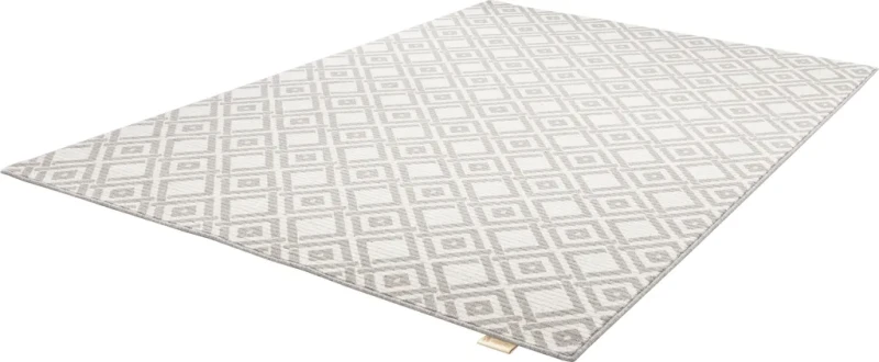 Dywan wełniany Agnella Noble Wiko jasny szary - rzut ukośny