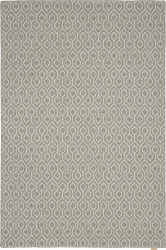 Dywan wełniany geometria Agnella Noble Walto szary