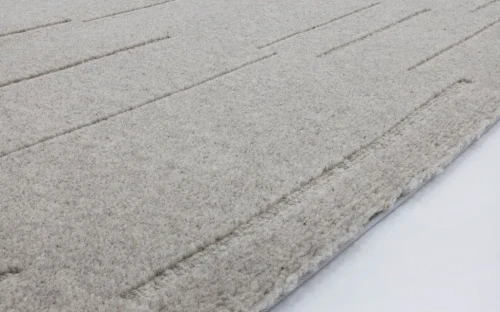 Dywan wełniany Agnella Noble Shift szary - brzeg