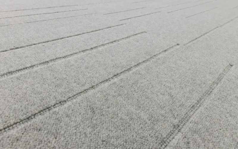 Dywan wełniany Agnella Noble Shift szary - runo 3d