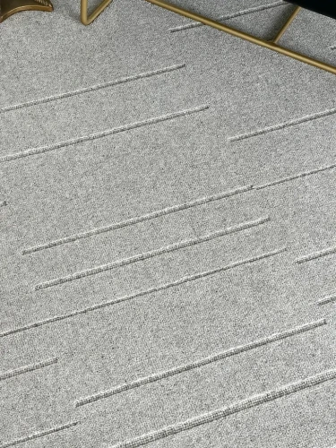 Dywan wełniany Agnella Noble Shift szary - wzór