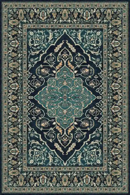 Dywan wełniany Agnella Isfahan Leyla szmaragd