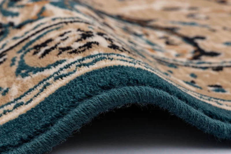 Dywan wełniany Agnella Isfahan Lorica ciemny beż runo i obszycie