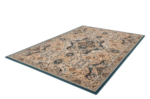 Dywan wełniany Agnella Isfahan Lorica ciemny beż rzut z boku