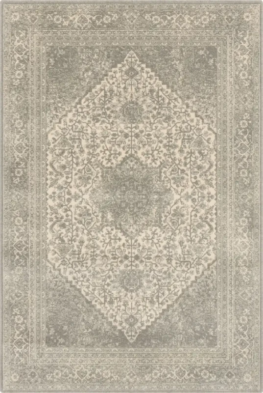 Dywan wełniany vintage Agnella Isfahan Lurieta siwy