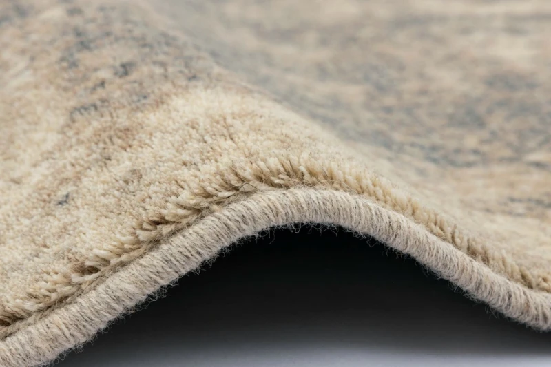 Dywan wełniany vintage Agnella Isfahan Nawarra len runo i obszycie