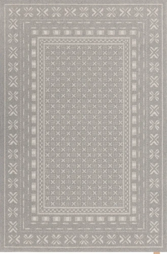 Dywan wełniany tradycyjny Agnella Noble Blockprint szary