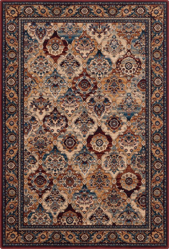 Dywan wełniany Agnella Isfahan Forenza kolor bordowy rozmiar 1,60x2,40 m