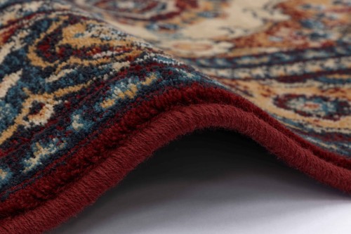 Obszycie wełniane dywanu Dywan wełniany Agnella Isfahan Forenza kolorze bordowym w rozmiarze 1,33x1,80 m