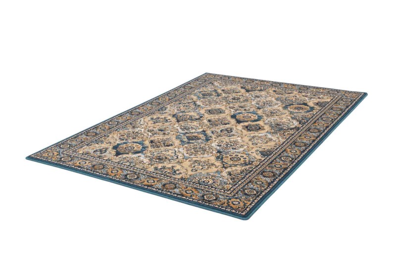 Dywan wełniany Agnella Isfahan Forenza kolor szmaragdowy rozmiar 1,33x1,80 m