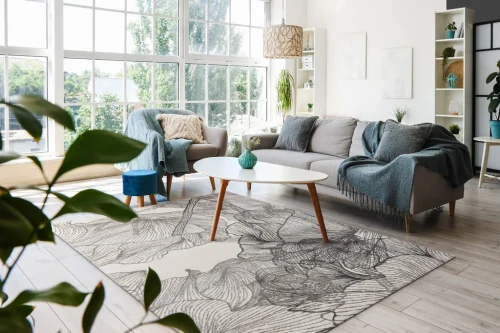 Dywan nowoczesny FD Lush Sammy perła (binding) aranżacja