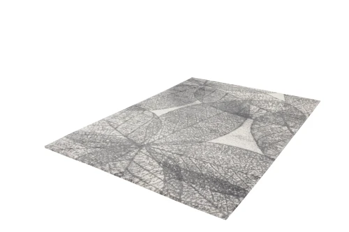 Dywan nowoczesny FD Lush Haust popiel (binding) rzut z boku